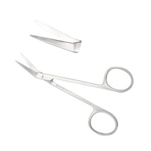 Nisha Surgical Iris Scissors Angled 11cm