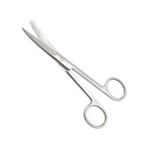 Nisha Surgical curved operating scissors 185mm blunt sharp stainless steel