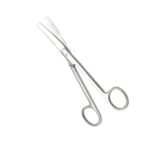 Nisha Surgical reusable curved operating scissors 200mm stainless steel