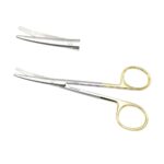 Metzenbaum Scissor Curved 12cm TC by Nisha Surgical