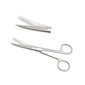 Nisha Surgical Curved Operating Scissors 145mm Blunt Sharp