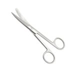 Nisha Surgical Curved Operating Scissors 145mm Blunt Sharp