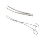 Nisha Surgical Bozemann Dressing Forceps 26cm Curved