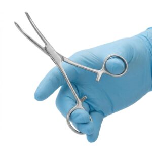 Rochester Pean Hemostatic Forceps Curved 140mm by Nisha Surgical