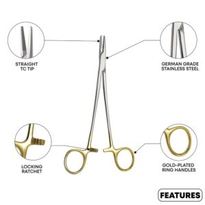 Mayo Hegar Needle Holder Forceps Straight 20cm TC