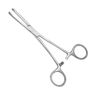 Tubing Clamp Forceps 16.5cm by Nisha Surgical