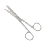 Nisha Surgical Standard Surgical Scissors 14cm Straight Blunt Sharp Stainless Steel