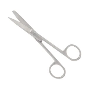Nisha Surgical Standard Surgical Scissors 14cm Straight Blunt Sharp Stainless Steel