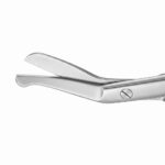 Nisha Surgical Ostomy Scissors Curved Blunt Tips Stainless Steel