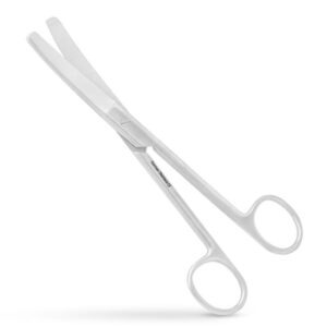 Surgical Operating Scissors Curved 150mm Blunt Blunt by Nisha Surgical