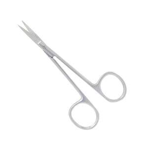 Nisha Surgical Eye Scissor Curved Blunt-Blunt 11.5cm Stainless Steel