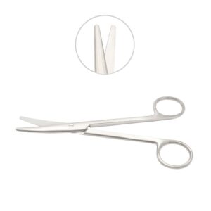 Nisha Surgical Reusable Mayo-Stille Scissor Curved 170mm Stainless Steel